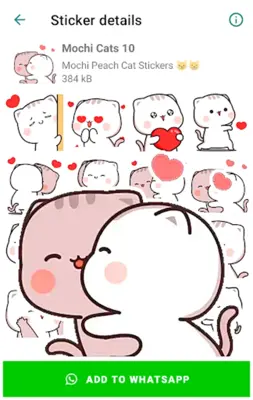 Mochi Cat Stickers android App screenshot 4