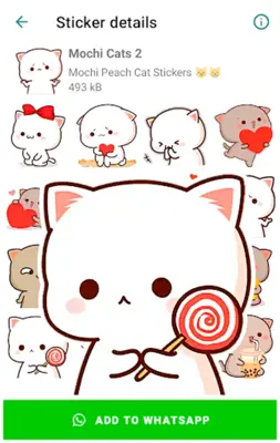 Mochi Cat Stickers android App screenshot 7